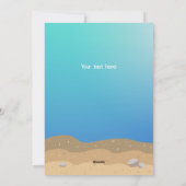 Grappige Zeeen en Groeten Ocean Christmas Tree Fla Feestdagenkaart (Achterkant)