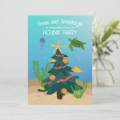 Grappige Zeeen en Groeten Ocean Nautical Holiday Kaart (Staand voorkant)