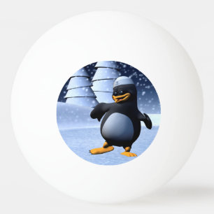 Grappige Zeeman Pinguïn Dansen Pingpongbal
