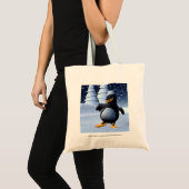 Grappige Zeeman Pinguïn Dansen Tote Bag (Voorkant (product))