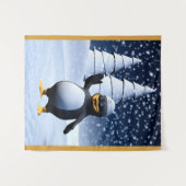 Grappige Zeeman Pinguïn Wandkleed (Voorkant (horizontaal))