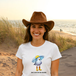 Grappige zeemeeuw in regenlaarzen - Beach Humor Tr Tri-Blend Shirt