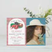 Grappige zeevruchten Crawfish Boil Pinch Me! Afges Kaart (Staand voorkant)