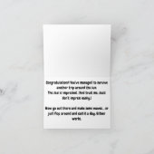 Grappige zegel verjaardagsgroet met Humor Kaart (Binnen)