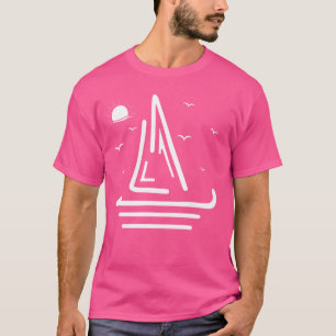 Grappige zeilboot Retro Style Boat Sailor Sailing T-shirt