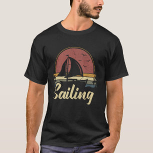 Grappige zeilliefhebber zeilboot Boating Sailo T-shirt