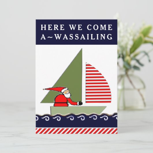 Grappige zeilvakantie kaarten (Staand voorkant)