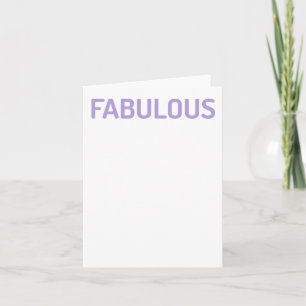 Grappige zelf-liefde Quote Fabulous Sticker Kaart