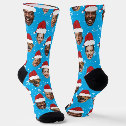 Grappige zelfgemaakte kerst Santa mutsen sokken me (Gebogen)