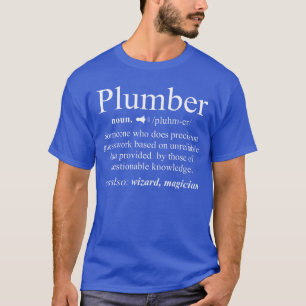 Grappige zelfstandig naamwoord loodgieter definiti t-shirt
