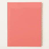 Grappige zelfzorg offerte Coral Red Art Supplies Planner (Achterkant)