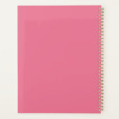 Grappige zelfzorg offerte roze kunstbenodigdheden planner (Achterkant)