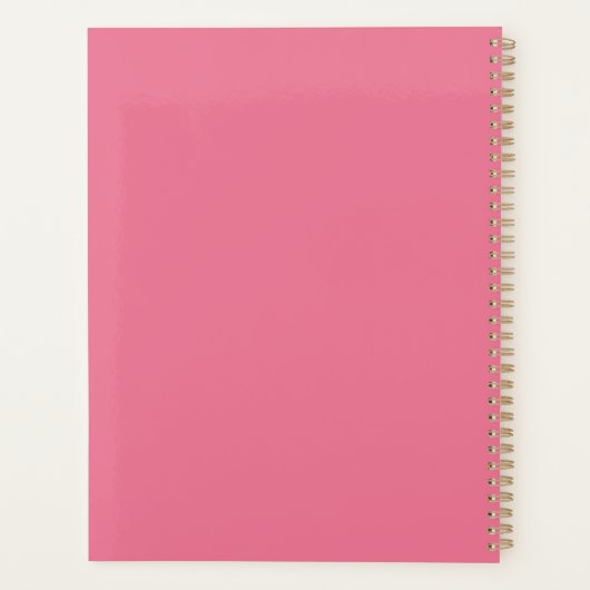 Grappige zelfzorg offerte roze kunstbenodigdheden planner (Achterkant)