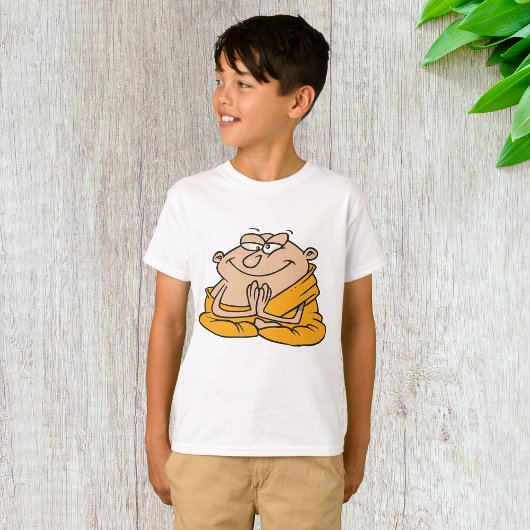 Grappige Zen-monnik Mediterende Man T-shirt
