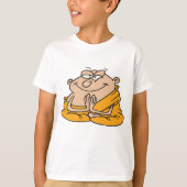 Grappige Zen-monnik Mediterende Man T-shirt (Voorkant)