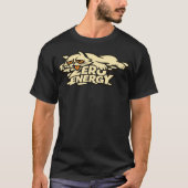 Grappige Zero Energie Kat Smelt Illustratie T-shirt (Voorkant)