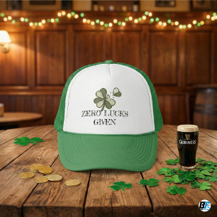 Grappige Zero Geluk Gegeven Sarcastische St. Patri Trucker Pet