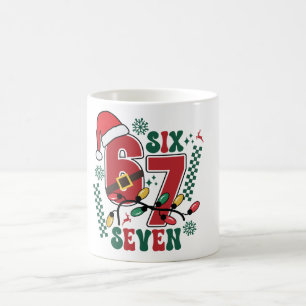 Grappige Zes Zeven 67 6 7 Meme Leuk Kerstcadeau Koffiemok