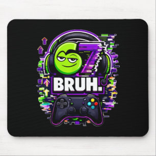Grappige zes zeven 67 Bruh Gamer Verjaardag Jongen Muismat