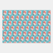 Grappige Zes Zeven 67 Kinderen Kerstmis Inpakpapier Vel (Voorkant)
