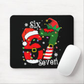 Grappige Zes Zeven 67 Meme 6 7 Elf Kerstman Kerst Muismat (Met muis)