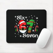 Grappige Zes Zeven 67 Meme 6 7 Elf Kerstman Kerstm Muismat (Met muis)