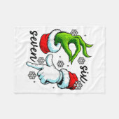 Grappige Zes Zeven 67 Meme 6 7 Kerst Elf Hand Jong Fleece Deken (Voorkant (Horizontaal))