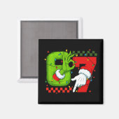 Grappige Zes Zeven 67 Meme 6 7 Kerst Elf Hand Jong Magneet (Voorkant / Achterkant)