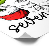Grappige Zes Zeven 67 Meme 6 7 Kerst Elf Hand Jong Poster (Hoek)