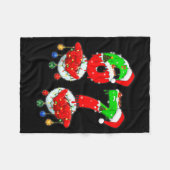 Grappige Zes Zeven 67 Meme 6 7 Kerstman Hand B Fleece Deken (Voorkant (Horizontaal))
