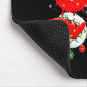 Grappige Zes Zeven 67 Meme 6 7 Kerstman Hand B Muismat (Hoek)
