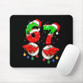 Grappige Zes Zeven 67 Meme 6 7 Kerstman Hand B Muismat (Met muis)