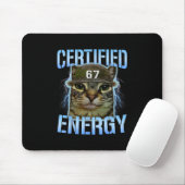 Grappige Zes Zeven 67 Meme Gecertificeerde Energie Muismat (Met muis)