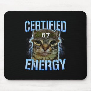 Grappige Zes Zeven 67 Meme Gecertificeerde Energie Muismat