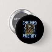 Grappige Zes Zeven 67 Meme Gecertificeerde Energie Ronde Button 5,7 Cm (Voorkant /achterkant)