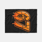 Grappige Zes Zeven 67 Meme Gen Alpha 67 Basketbal Fleece Deken (Voorkant (Horizontaal))
