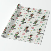 Grappige Zes Zeven 67 Meme Kerst Elf Feest Humor Cadeaupapier (Uitgerold)
