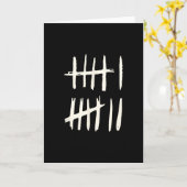 Grappige Zes Zeven 67 Meme Tally Marks 6 7 Nummers Kaart (Gele Bloem)