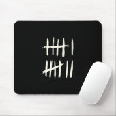 Grappige Zes Zeven 67 Meme Tally Marks 6 7 Nummers Muismat (Met muis)