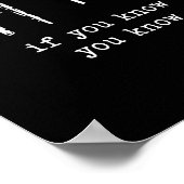 Grappige Zes Zeven 67 Meme Tally Marks 6 7 Nummers Poster (Hoek)