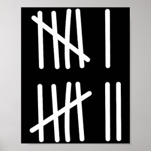 Grappige Zes Zeven 67 Meme Tally Merken 6 7 Nummer Poster