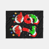 Grappige Zes Zeven 67 Mop 6 7 Kerstman Hand B Fleece Deken (Voorkant (Horizontaal))