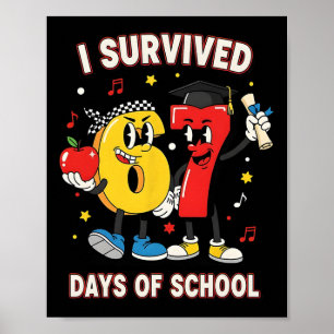 Grappige Zes Zeven 67 School Meme Nummer Humor _1 Poster