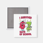 Grappige Zes Zeven 67 School Meme Nummers Leraar S Magneet (Voorkant / Achterkant)