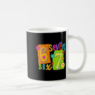 Grappige Zes Zeven 6 7 Meme 67 Shirt Vrouwen Meisj Koffiemok