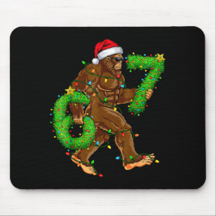 Grappige zes zeven 6 7 Meme Bigfoot Kerst Truien Muismat