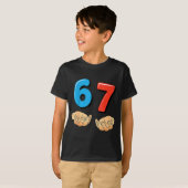Grappige Zes Zeven 6 7 Meme Gen Alpha Jargon 67 Ha T-shirt (Voorkant volledig)