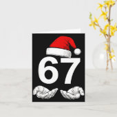 Grappige Zes Zeven 6 7 Meme Gen Alpha Jargon Kerst Kaart (Gele Bloem)