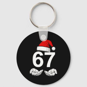 Grappige Zes Zeven 6 7 Meme Gen Alpha Jargon Kerst Sleutelhanger