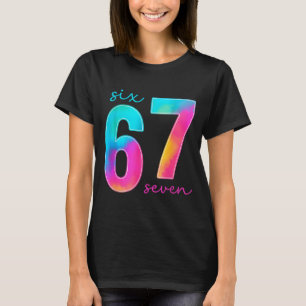 Grappige zes zeven 6 7 meme Gen Alpha straattaal 6 T-shirt